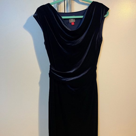 Vince Camuto Women's Velvet Cowl Neck Dress - Picture 1 of 1